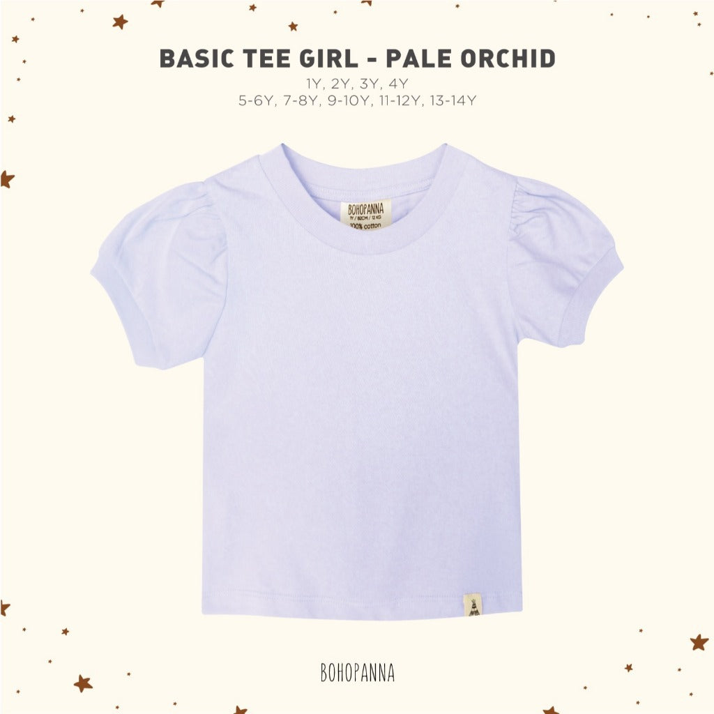Bohopanna Basic Tee Girl 1-14 Tahun Kaos Puffy Anak Perempuan