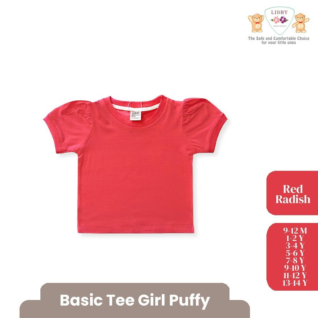 LIBBY BABY BASIC TEE PUFFY ATASAN BAJU KAOS ANAK PEREMPUAN 9 BULAN -14 TAHUN