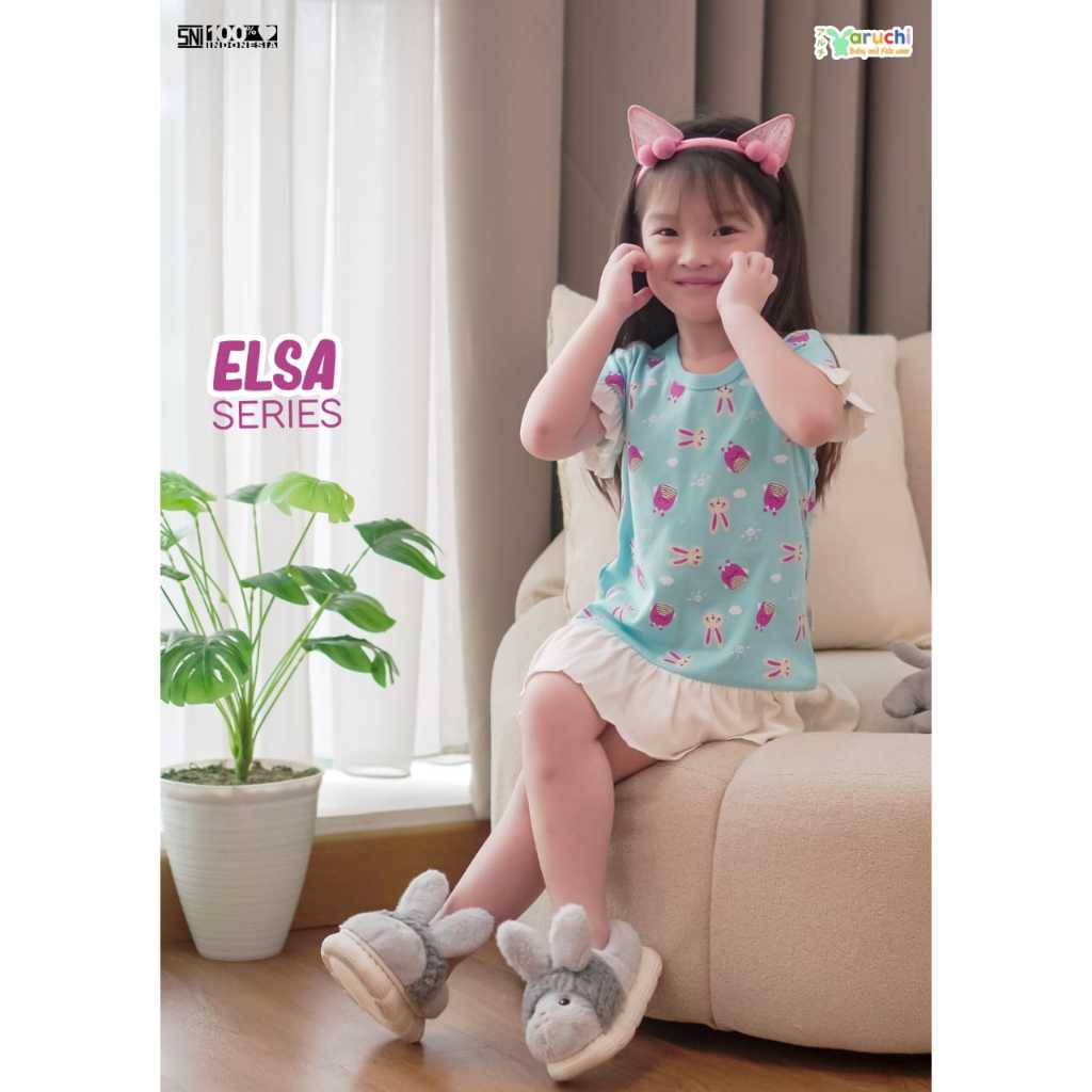 Aruchi Dress Elsa Series / Dress Anak Perempuan Fashion Anak Perempuan 1-4 Tahun