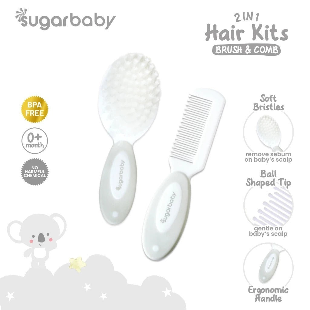 Sugar Baby Manicure 4in1 Baby Nail & Hair Kits (Perlengkapan Perawatan Kuku dan Rambut Bayi 4in1)