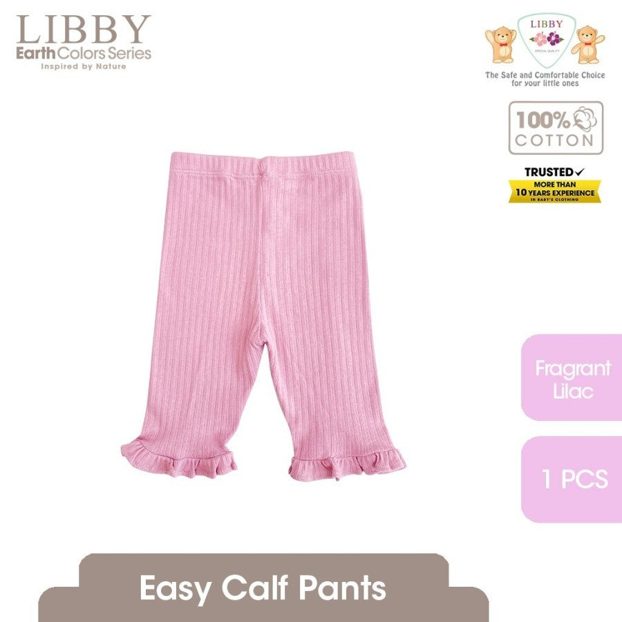 Libby 0-14 Tahun Celana 7/8 Rib Renda Anak Perempuan Easy Calf Pants