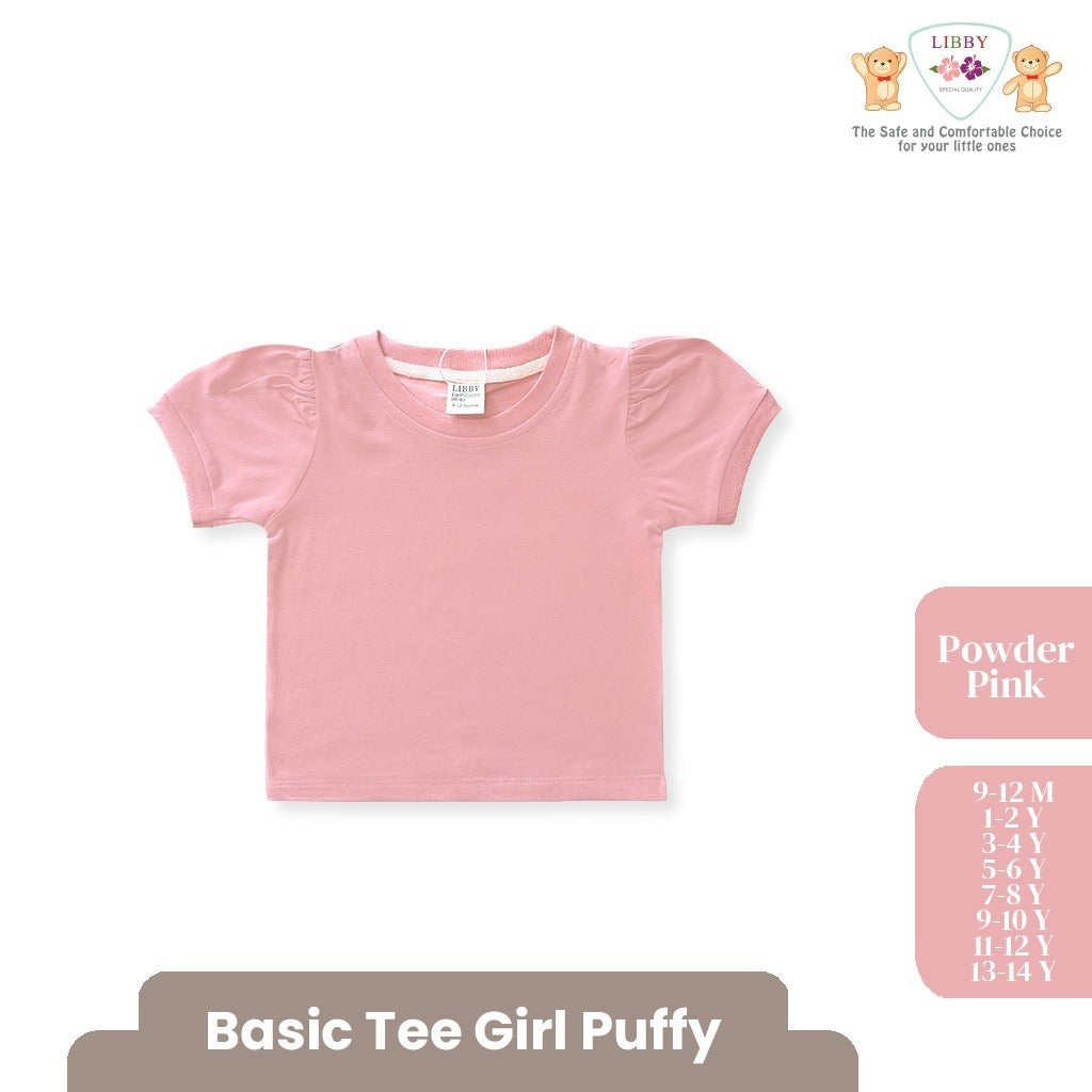 LIBBY BABY BASIC TEE PUFFY ATASAN BAJU KAOS ANAK PEREMPUAN 9 BULAN -14 TAHUN