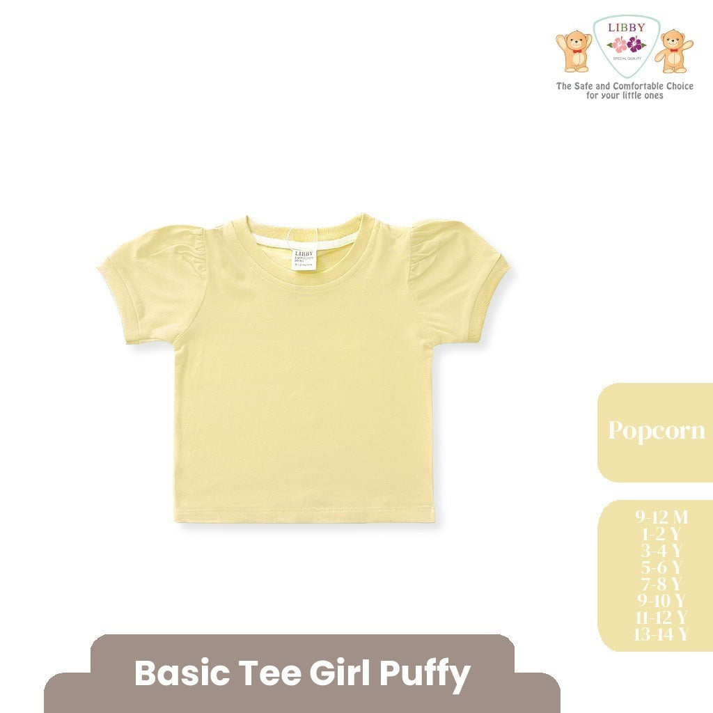 LIBBY BABY BASIC TEE PUFFY ATASAN BAJU KAOS ANAK PEREMPUAN 9 BULAN -14 TAHUN