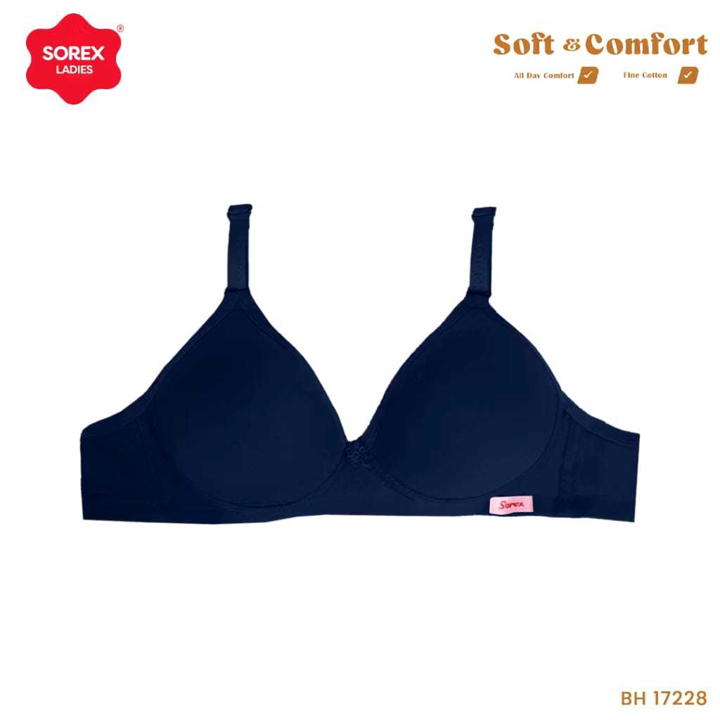 Sorex Bra 34-40 Dengan Busa Tanpa Kawat Kait 2 Setara Cup B BH 17232 17228