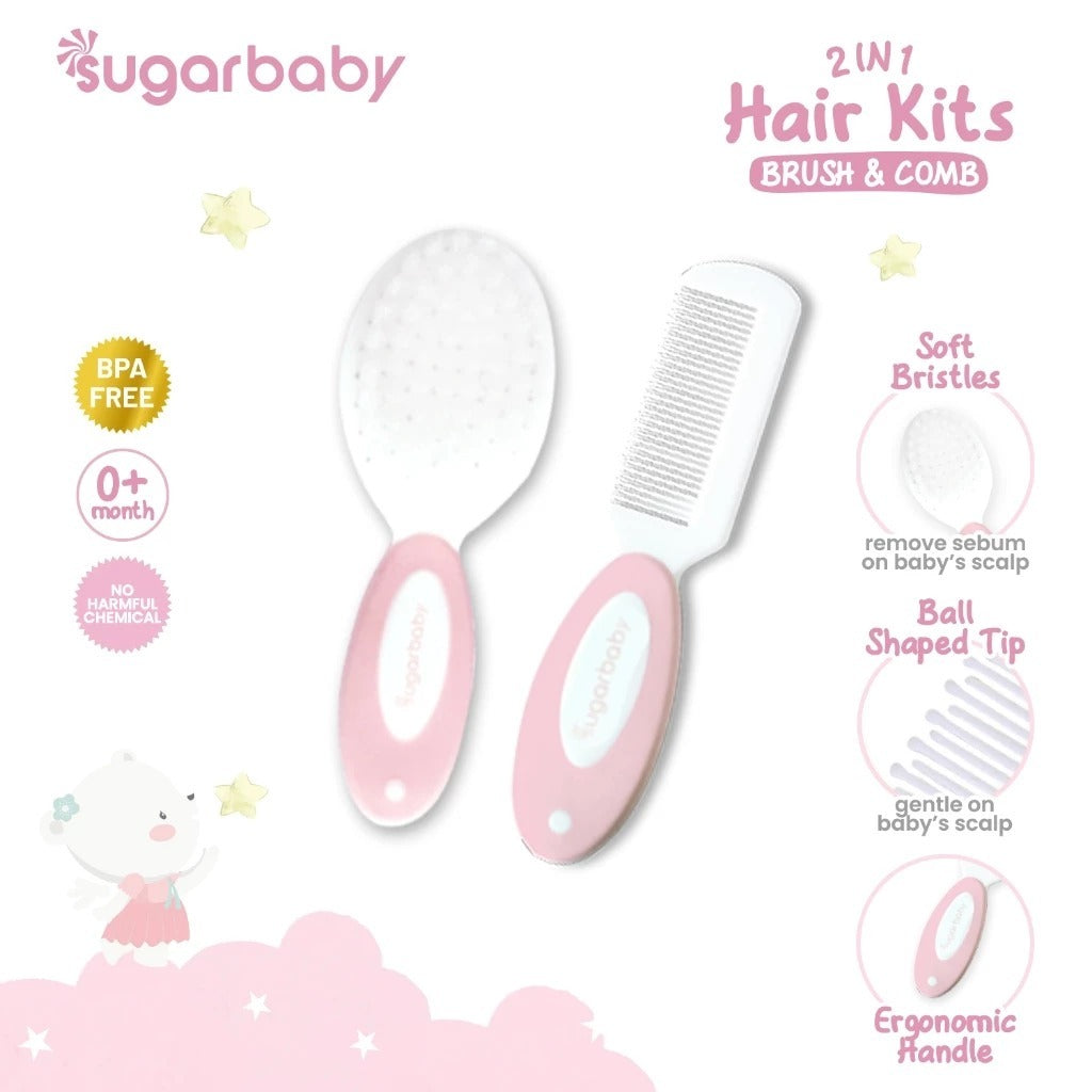 Sugar Baby Manicure 4in1 Baby Nail & Hair Kits (Perlengkapan Perawatan Kuku dan Rambut Bayi 4in1) Manicure