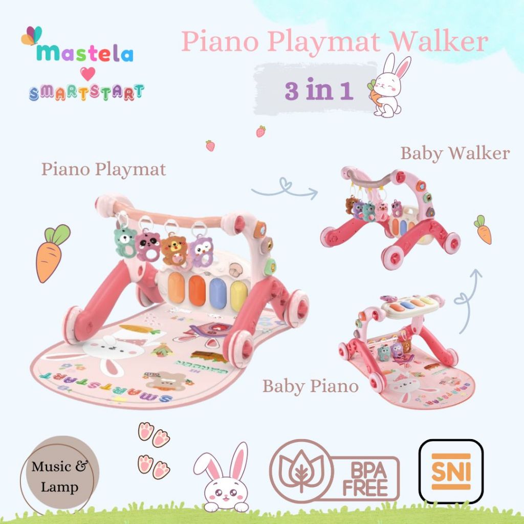 SUGAR BABY 2in1 WALKER PLAYMAT PLAY WITH ME SUGARBABY BABY WALKER DAN PLAYMAT BAYI