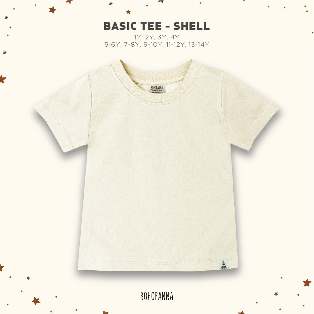 Bohopanna Basic Tee 1-14 Tahun Tshirt Polos / Kaos Warna Basic Anak Unisex Part 1