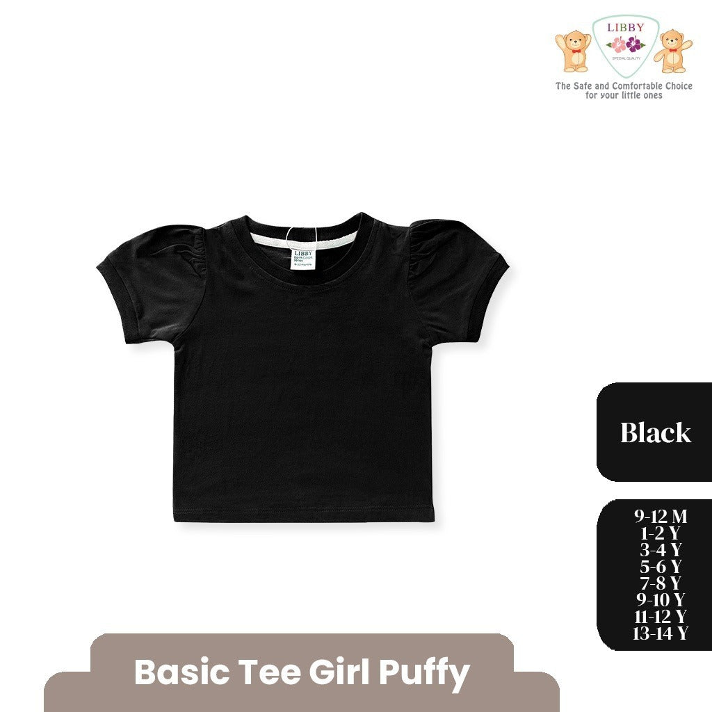 LIBBY BABY BASIC TEE PUFFY ATASAN BAJU KAOS ANAK PEREMPUAN 9 BULAN -14 TAHUN