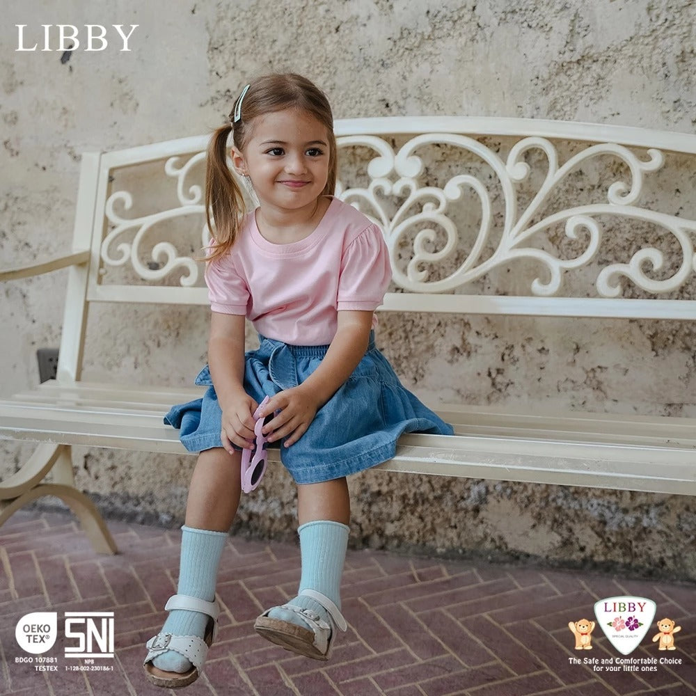 LIBBY BABY BASIC TEE PUFFY ATASAN BAJU KAOS ANAK PEREMPUAN 9 BULAN -14 TAHUN