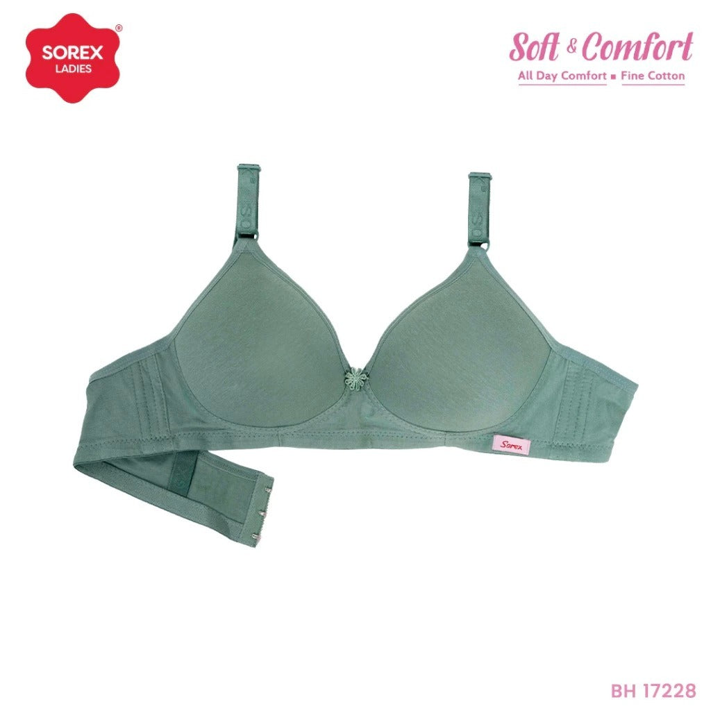 Sorex Bra 34-40 Dengan Busa Tanpa Kawat Kait 2 Setara Cup B BH 17232 17228
