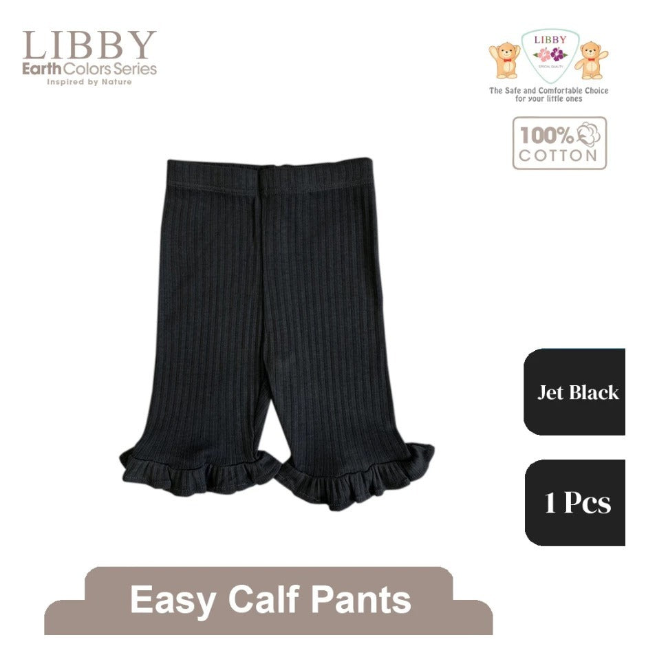 Libby 0-14 Tahun Celana 7/8 Rib Renda Anak Perempuan Easy Calf Pants