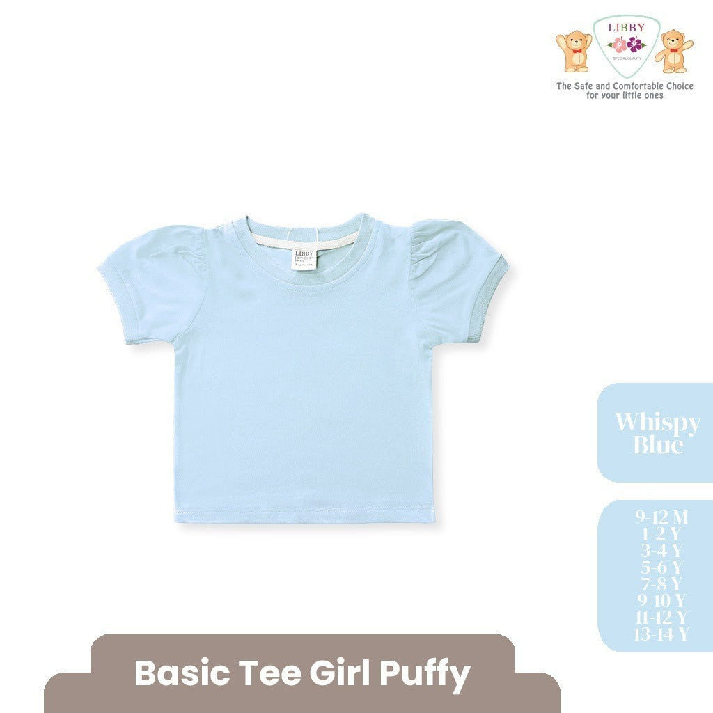 LIBBY BABY BASIC TEE PUFFY ATASAN BAJU KAOS ANAK PEREMPUAN 9 BULAN -14 TAHUN