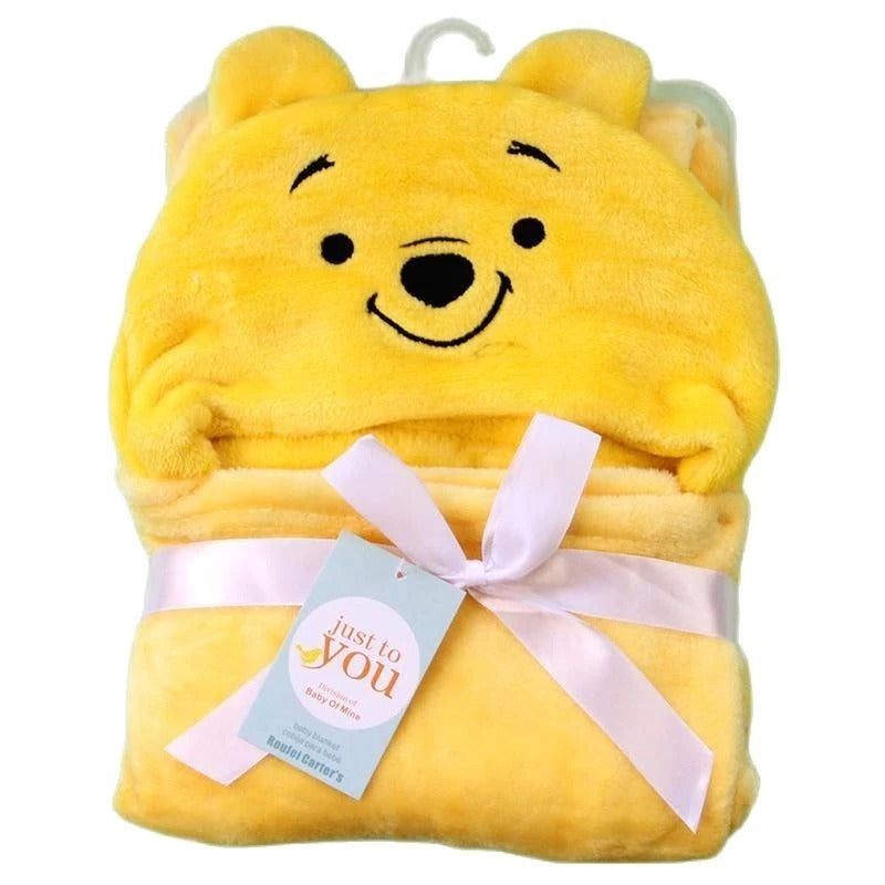 PILIH MOTIF Selimut Bayi Topi Boneka / Selimut bayi topi KARAKTER fleece / selimut bayi topi boneka 3D Just To You/ Kolako RANDOM LUCU
