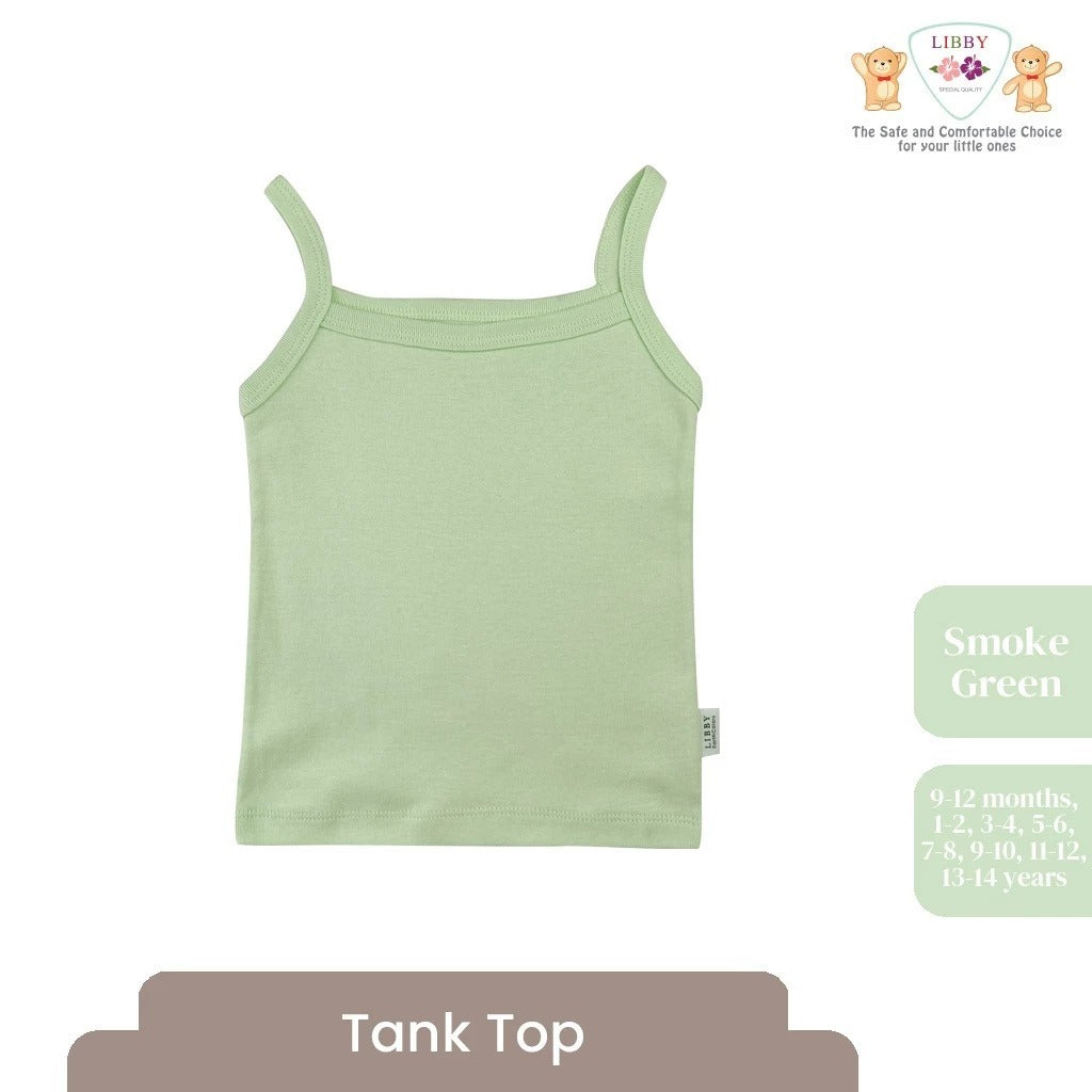 LIBBY Atasan Anak Perempuan Tanktop Polos Usia 9 Bulan - 14 Tahun (1PCS)