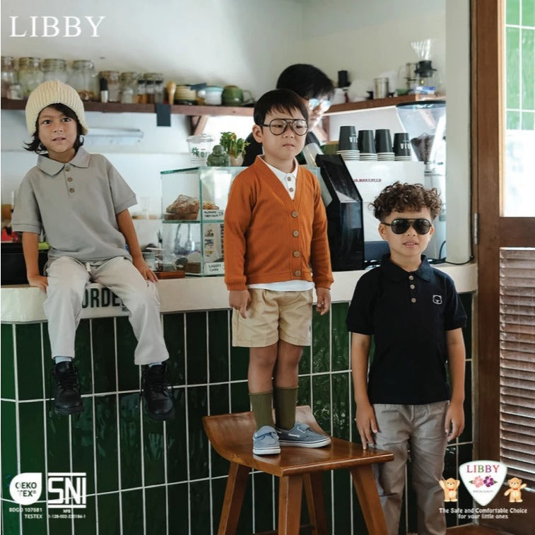 LIBBY BABY LUCA SHIRT ATASAN BAJU KERAH ANAK LAKI-LAKI 9 BULAN - 14 TAHUN