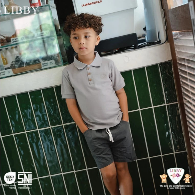 LIBBY BABY LUCA SHIRT ATASAN BAJU KERAH ANAK LAKI-LAKI 9 BULAN - 14 TAHUN