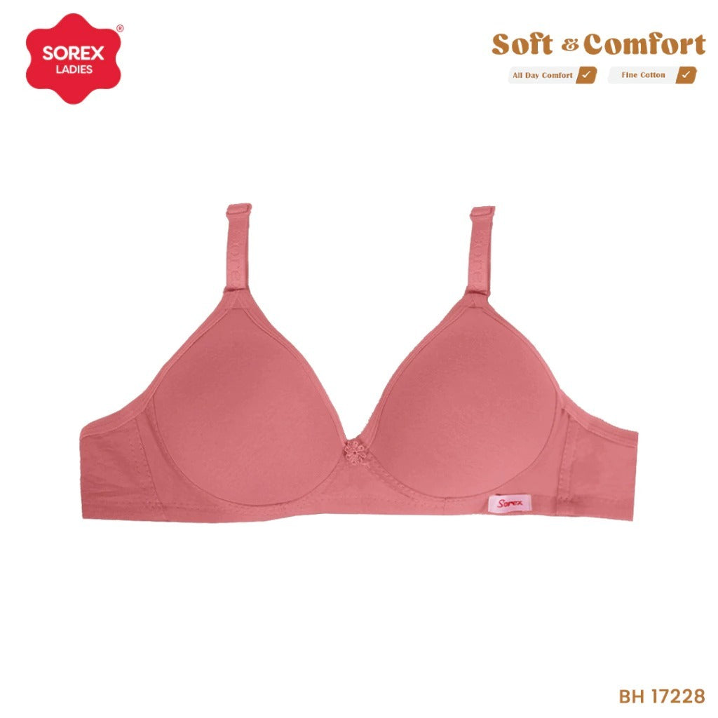 Sorex Bra 34-40 Dengan Busa Tanpa Kawat Kait 2 Setara Cup B BH 17232 17228