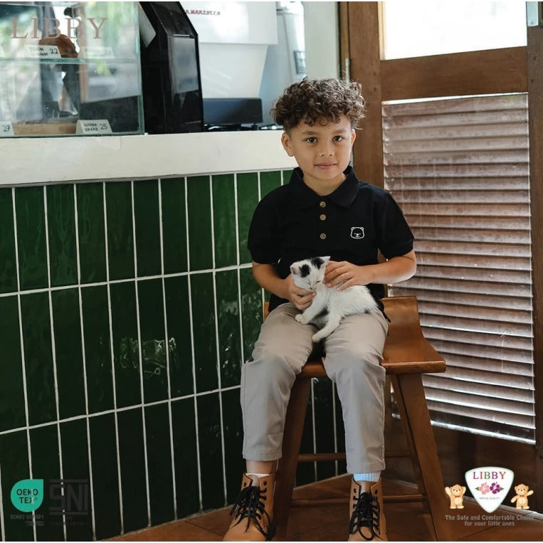 LIBBY BABY LUCA SHIRT ATASAN BAJU KERAH ANAK LAKI-LAKI 9 BULAN - 14 TAHUN
