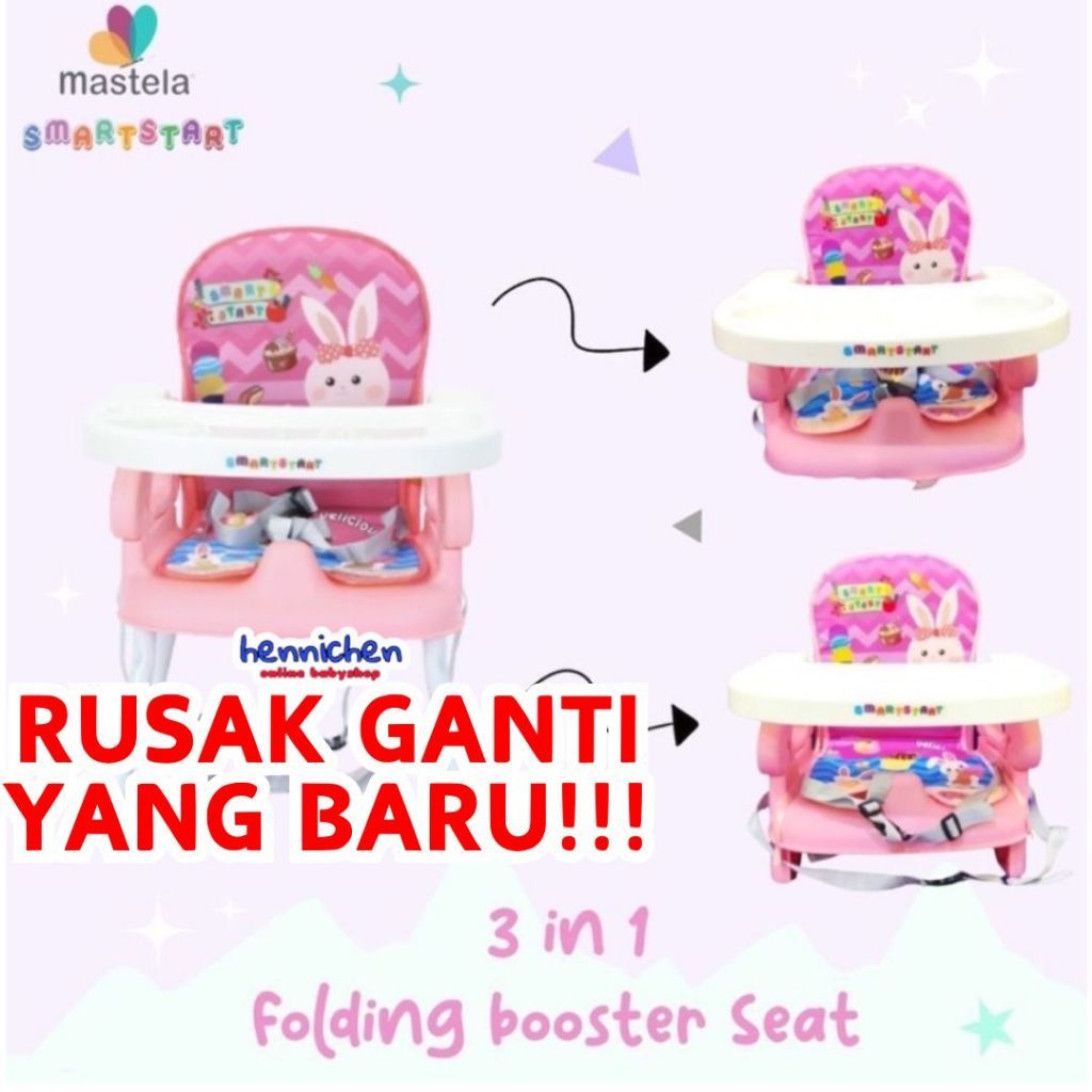 BISA GRAB / GOJEK Sugar Baby My Chair / Sit On Me / Fun Chair / 4in1 Sit On Me / Klassic Chair (Baby Booster & High Chair) : 6 Growing Stages