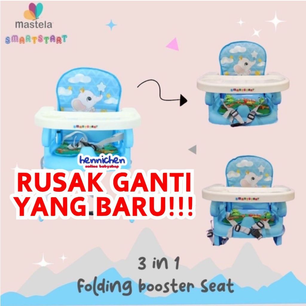 BISA GRAB / GOJEK Sugar Baby My Chair / Sit On Me / Fun Chair / 4in1 Sit On Me / Klassic Chair (Baby Booster & High Chair) : 6 Growing Stages
