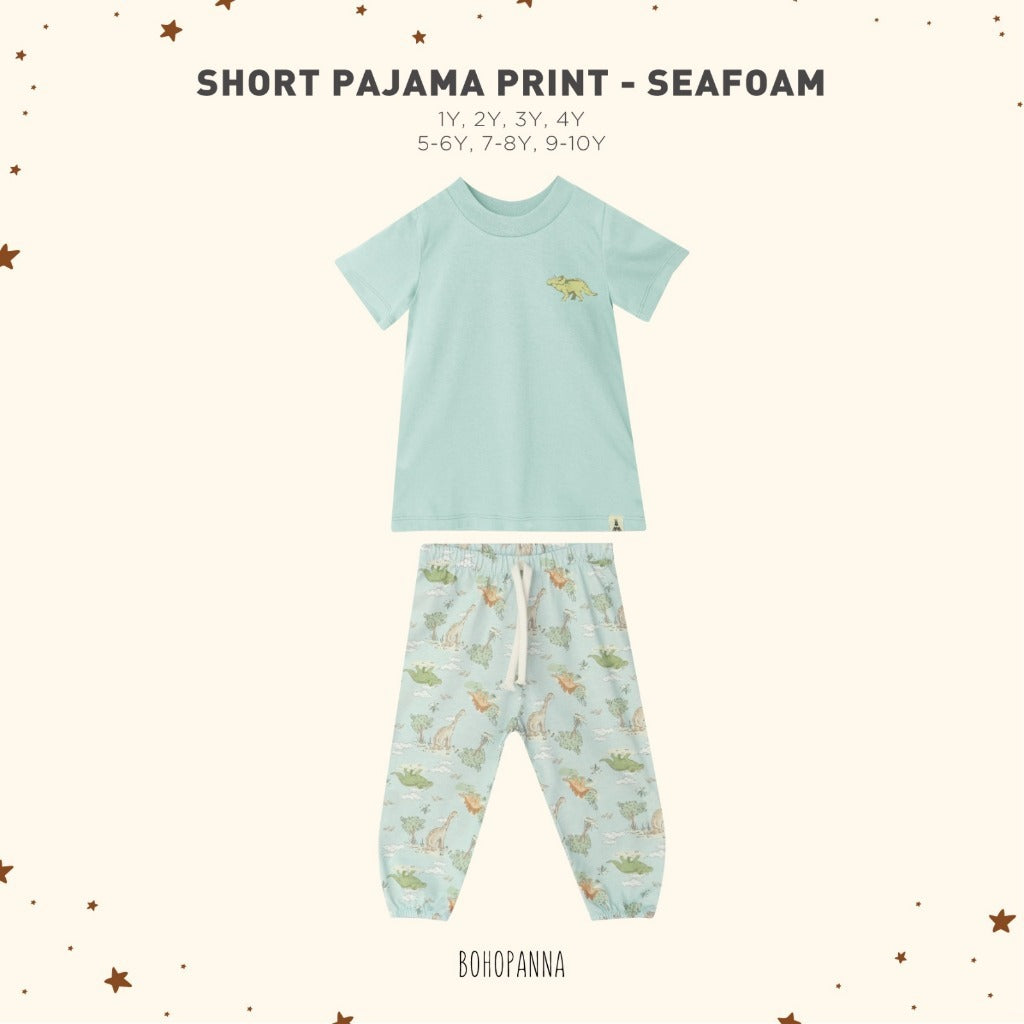 BOHOPANNA NICKO SET / SHORT PAJAMA DINO ANAK SETELAN BAJU ANAK BAJU PENDEK CELANA PANJANG ANAK BOHO BABY 1 - 10 TAHUN PART 2