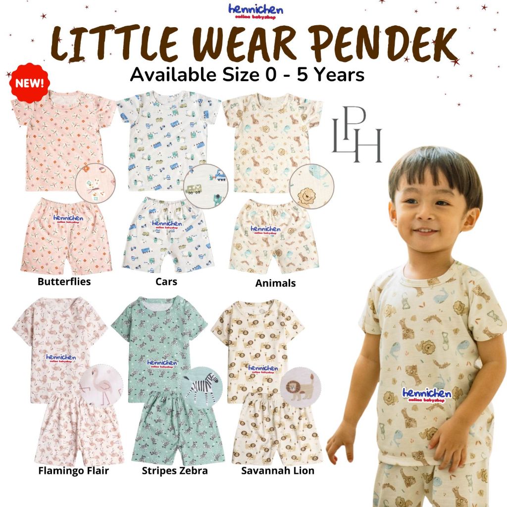 PROMO 6.6 PROMO  LITTLE PALMERHAUS LITTLE WEAR SHOULDER SHORT SLEEVE ANIMALS / CARS / BUTTERFLIES / CIRCUS SEAL / CIRCUS PARADE / CIRCUS HORSE / GAMES RETRO / CINEMA RETRO / MUSIC RETRO SETELAN PIYAMA BAJU BAYI 0-12 BULAN