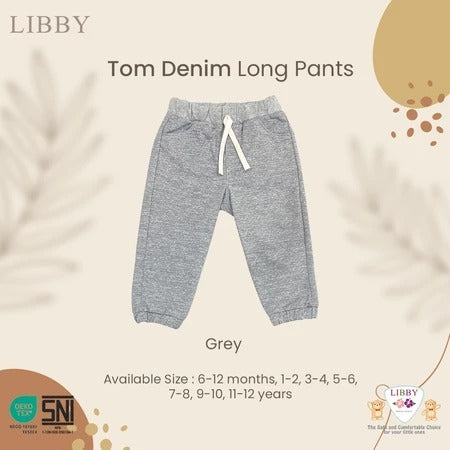 Libby Tom Denim / Long Denim 9 Bulan - 12 Tahun Celana Panjang Denim Anak Unisex Earth Series