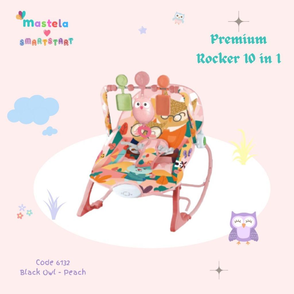 10in1 Sugar Baby / Mastela PREMIUM Bouncer Bayi Premium Rocker dgn Extra Large Seat