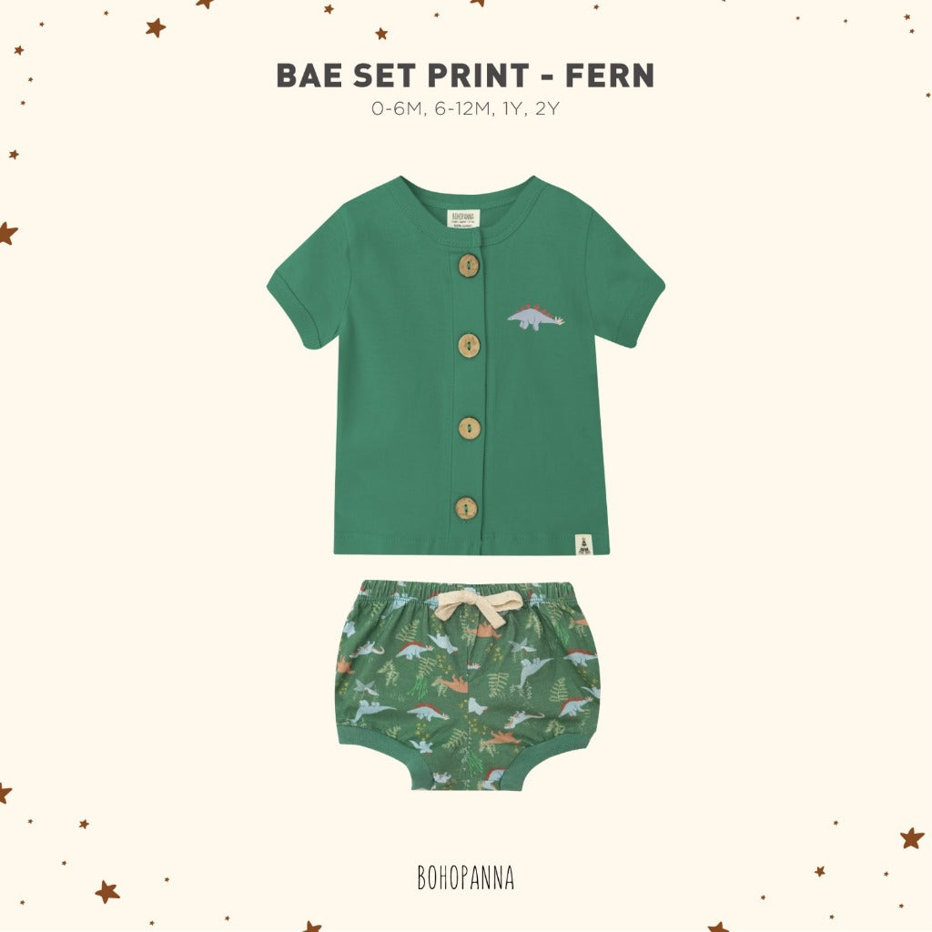 BOHO BABY BAE SET MOTIF PRINT SETELAN PIYAMA ANAK PENDEK BAJU ANAK BAJU SETELAN ANAK BOHOBABY BOHOPANNA PART 2