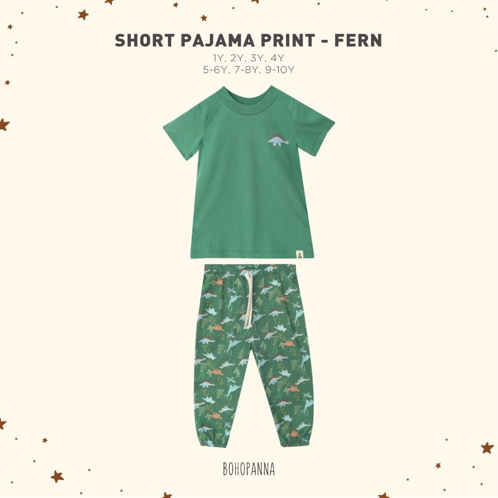 BOHOPANNA NICKO SET / SHORT PAJAMA DINO ANAK SETELAN BAJU ANAK BAJU PENDEK CELANA PANJANG ANAK BOHO BABY 1 - 10 TAHUN PART 2