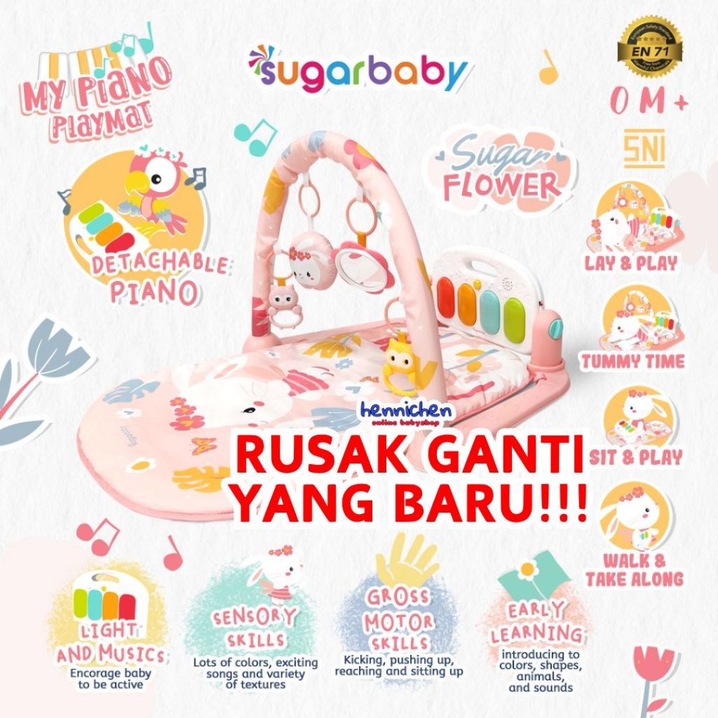 10in1 Sugar Baby / Mastela PREMIUM Bouncer Bayi Premium Rocker dgn Extra Large Seat