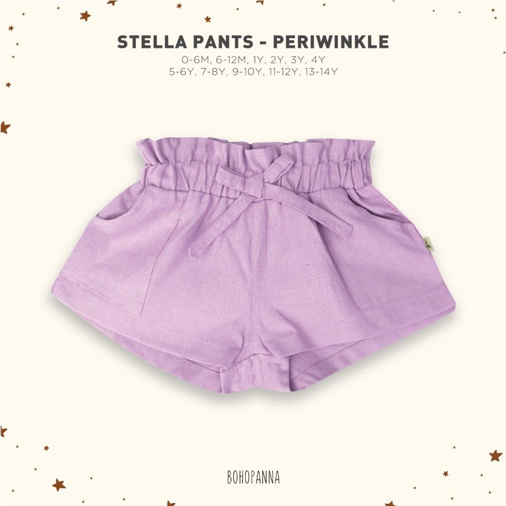Bohopanna 0-14 Tahun Amarilis Denim Pant / Stella Celana Pendek Highwaist Anak Perempuan