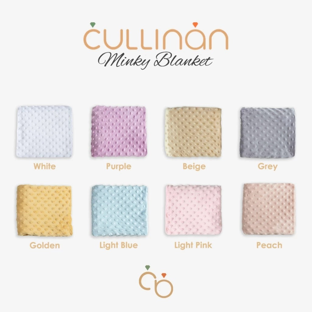 Cullinan Selimut Minky Dot 90 x 75 cm - Baby Blanket - Selimut Newborn 1 lapis