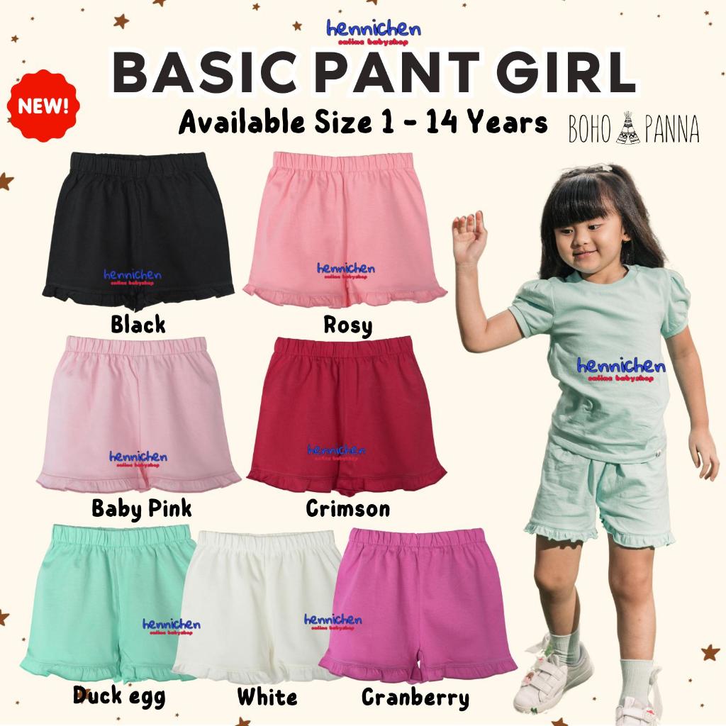Bohopanna 1-14 Years Basic Pant Girl / Celana Basic Ruffle Anak Perempuan