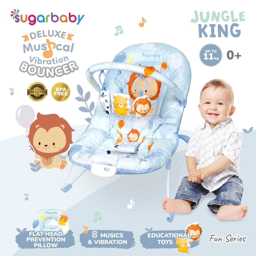 10in1 Sugar Baby / Mastela PREMIUM Bouncer Bayi Premium Rocker dgn Extra Large Seat