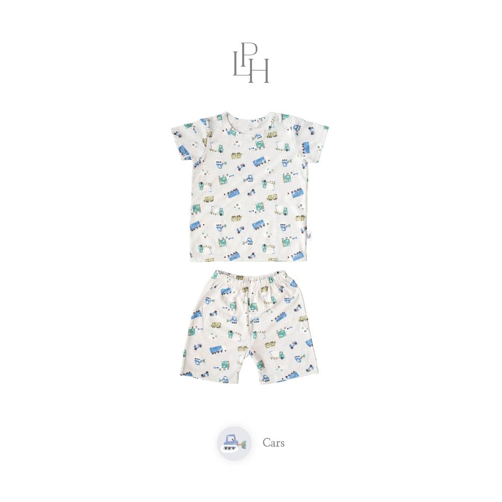 PROMO 6.6 PROMO  LITTLE PALMERHAUS LITTLE WEAR SHOULDER SHORT SLEEVE ANIMALS / CARS / BUTTERFLIES / CIRCUS SEAL / CIRCUS PARADE / CIRCUS HORSE / GAMES RETRO / CINEMA RETRO / MUSIC RETRO SETELAN PIYAMA BAJU BAYI 0-12 BULAN