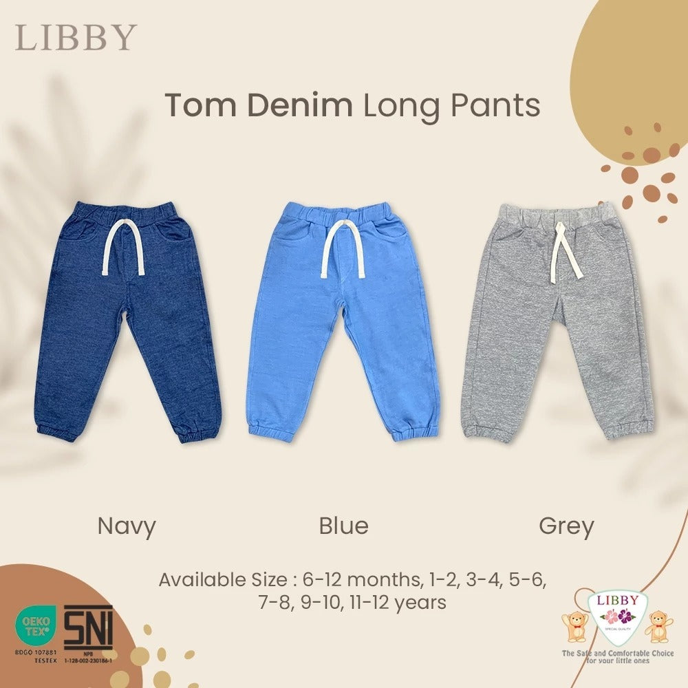 Libby Tom Denim / Long Denim 9 Bulan - 12 Tahun Celana Panjang Denim Anak Unisex Earth Series