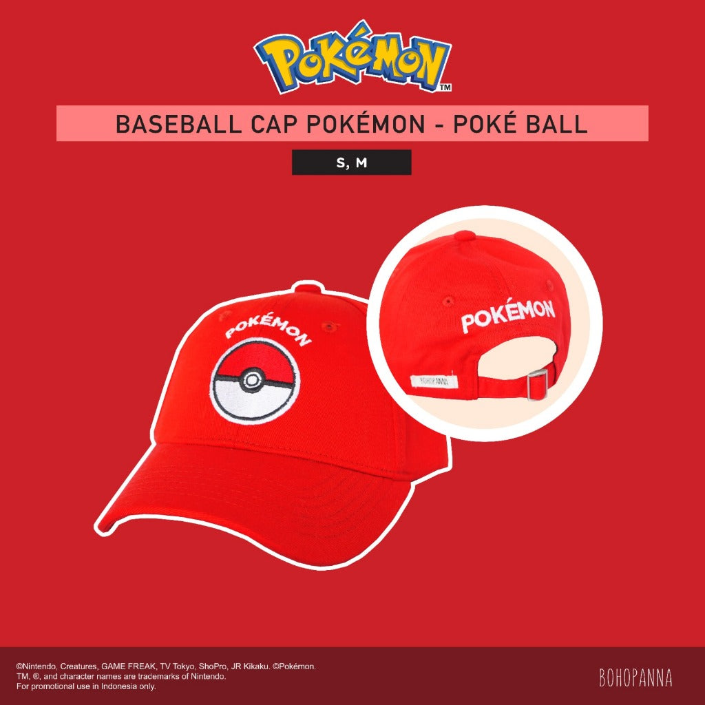 BOHOPANNA BASEBALL CAP POKÉMON TOPI ANAK UNISEX S M