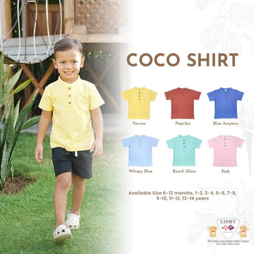 Libby Coco Shirt 9 Bulan - 10 Tahun Coco Shirt Polo Anak Kerah Bulat / Basic Collar Polo