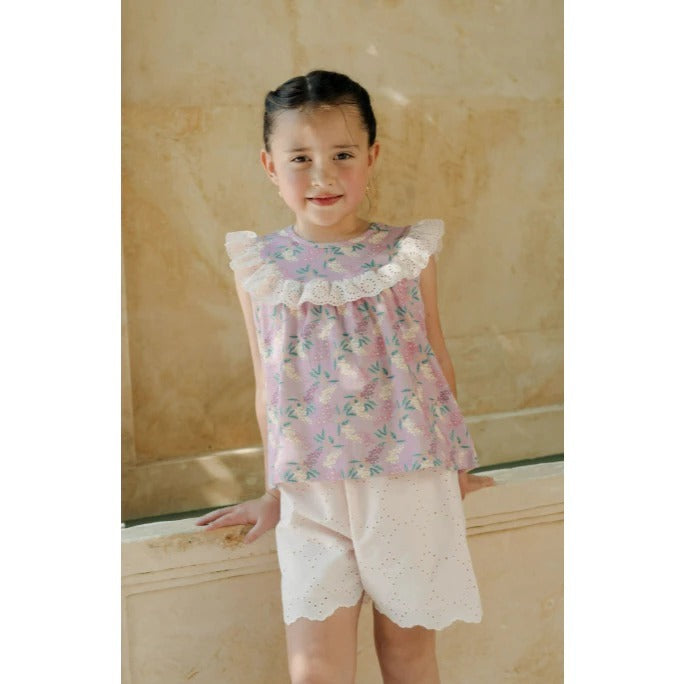 Bohopanna Bella & Camille Set 6 Bulan - 10 Tahun Setelan Bunga Ruffle Anak Perempuan Setelan Celana & Rok