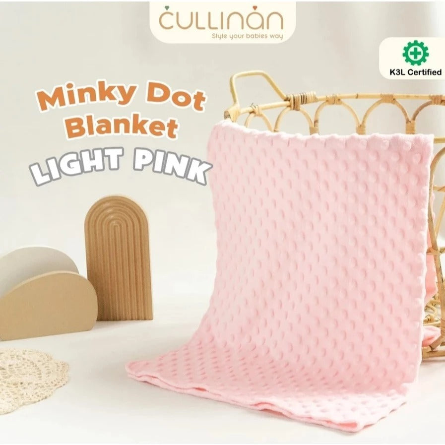 Cullinan Selimut Minky Dot 90 x 75 cm - Baby Blanket - Selimut Newborn 1 lapis