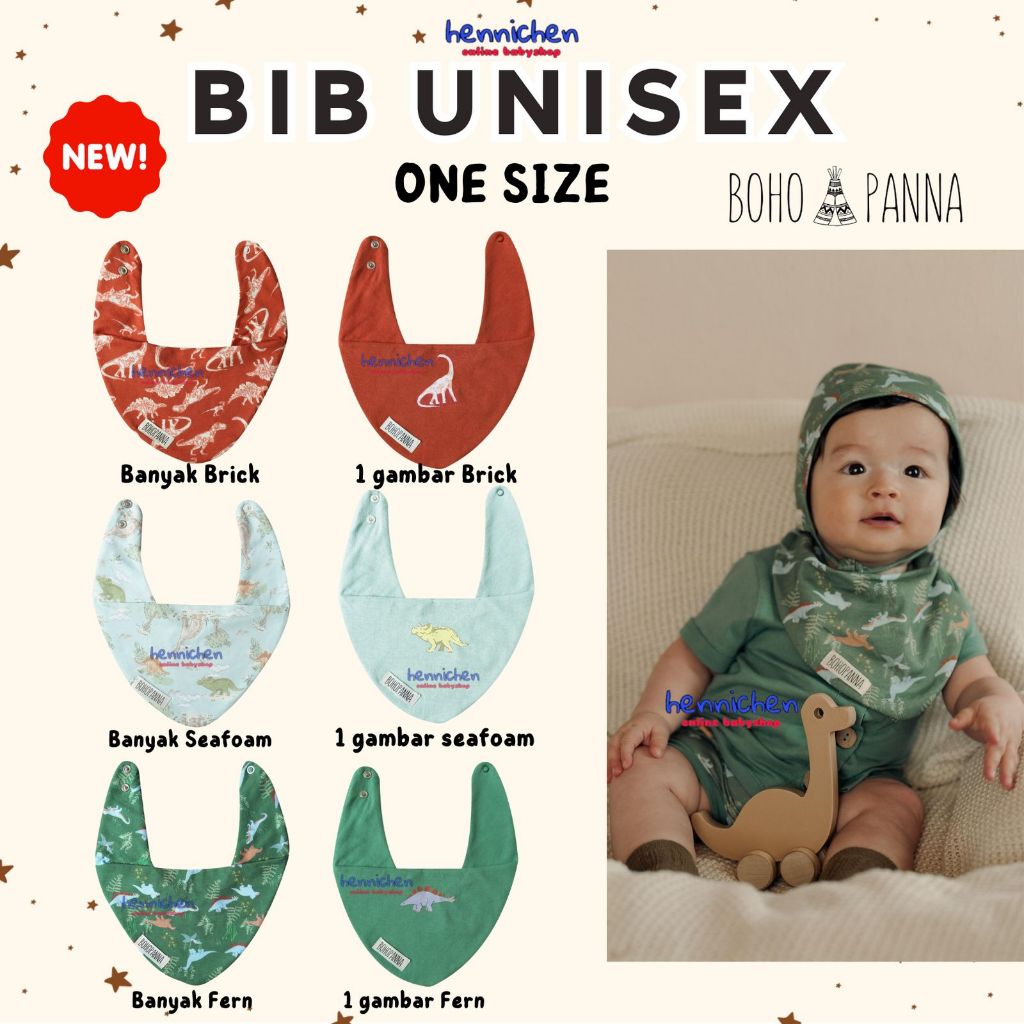 SALE AMBYAR BohoPanna BIB UNISEX Slabber Bayi Slaber Anak Extra Soft