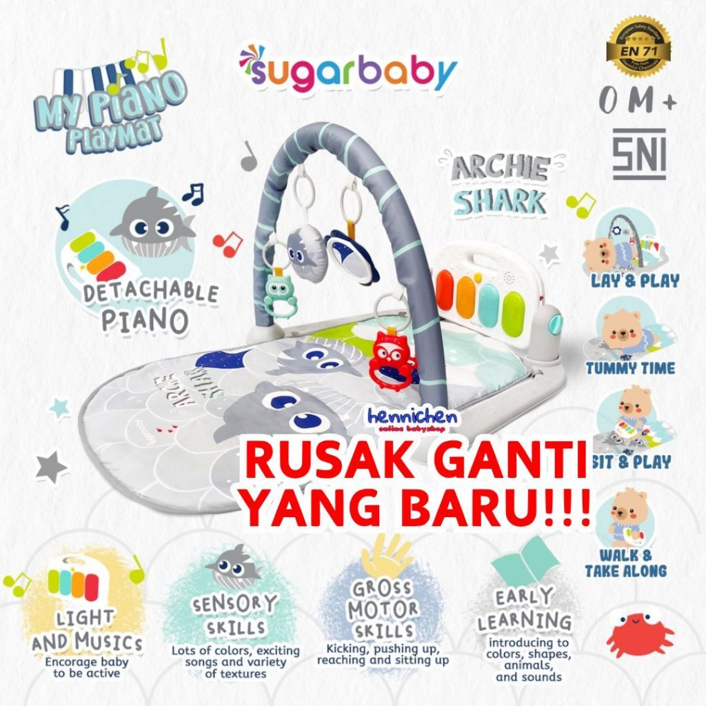 10in1 Sugar Baby / Mastela PREMIUM Bouncer Bayi Premium Rocker dgn Extra Large Seat
