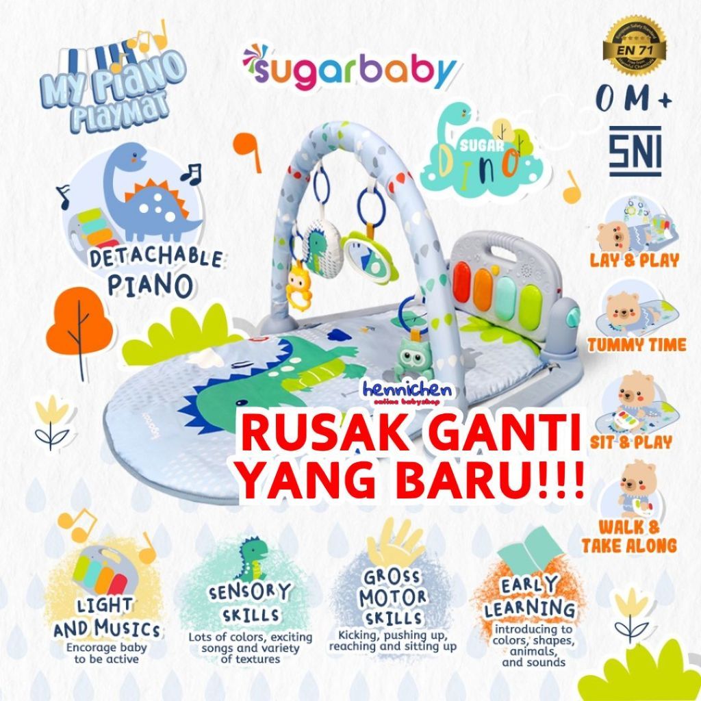 10in1 Sugar Baby / Mastela PREMIUM Bouncer Bayi Premium Rocker dgn Extra Large Seat