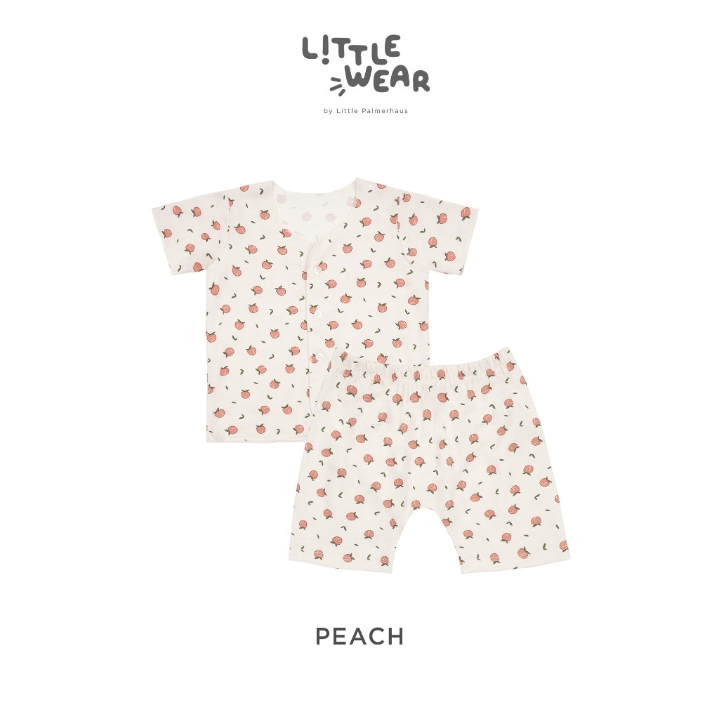 PROMO 6.6 PROMO  LITTLE PALMERHAUS LITTLE WEAR SHOULDER SHORT SLEEVE ANIMALS / CARS / BUTTERFLIES / CIRCUS SEAL / CIRCUS PARADE / CIRCUS HORSE / GAMES RETRO / CINEMA RETRO / MUSIC RETRO SETELAN PIYAMA BAJU BAYI 0-12 BULAN