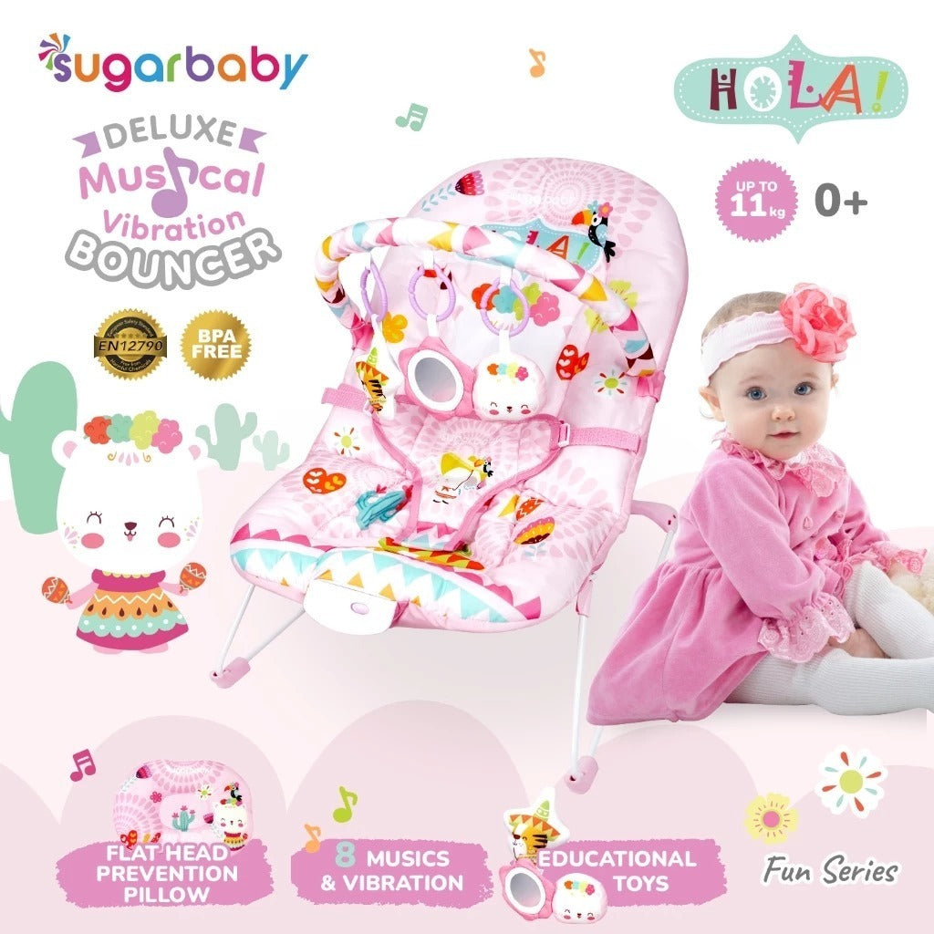 10in1 Sugar Baby / Mastela PREMIUM Bouncer Bayi Premium Rocker dgn Extra Large Seat