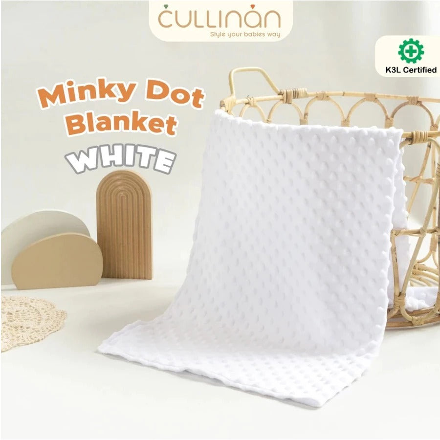 Cullinan Selimut Minky Dot 90 x 75 cm - Baby Blanket - Selimut Newborn 1 lapis