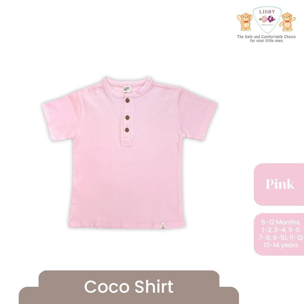 Libby Coco Shirt 9 Bulan - 10 Tahun Coco Shirt Polo Anak Kerah Bulat / Basic Collar Polo