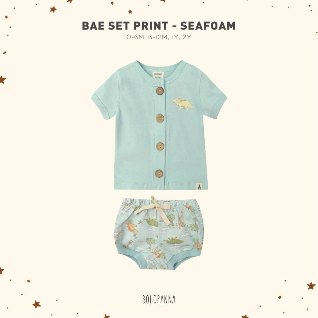 BOHO BABY BAE SET MOTIF PRINT SETELAN PIYAMA ANAK PENDEK BAJU ANAK BAJU SETELAN ANAK BOHOBABY BOHOPANNA PART 2