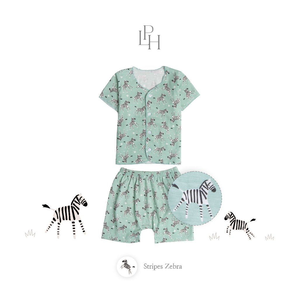 PROMO 6.6 PROMO  LITTLE PALMERHAUS LITTLE WEAR SHOULDER SHORT SLEEVE ANIMALS / CARS / BUTTERFLIES / CIRCUS SEAL / CIRCUS PARADE / CIRCUS HORSE / GAMES RETRO / CINEMA RETRO / MUSIC RETRO SETELAN PIYAMA BAJU BAYI 0-12 BULAN